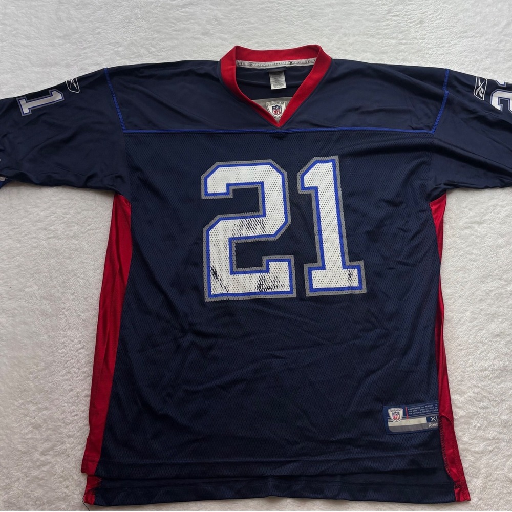 Reebok NFL Buffalo Bills CJ Spiller 21 Jersey Mens XL Navy Blue 7009A 09
